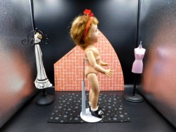 toni p90 red dress nude side